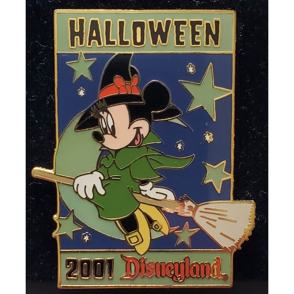 NOC New on Card DLR Disneyland Halloween I Glow Minnie Witch Pin LE 4800 - Picture 3 of 3